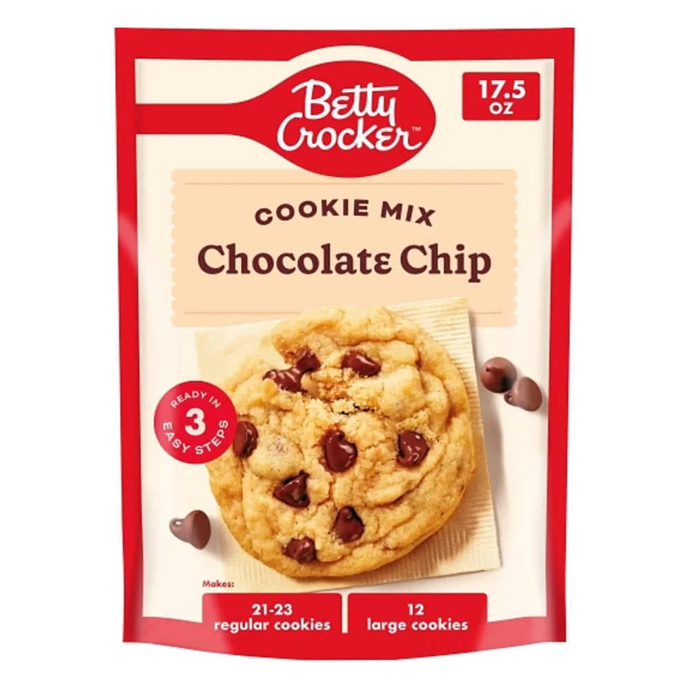 Betty Crocker Chocolate Chip Cookie Mix, 17.5 Ounce — 12 Per Case