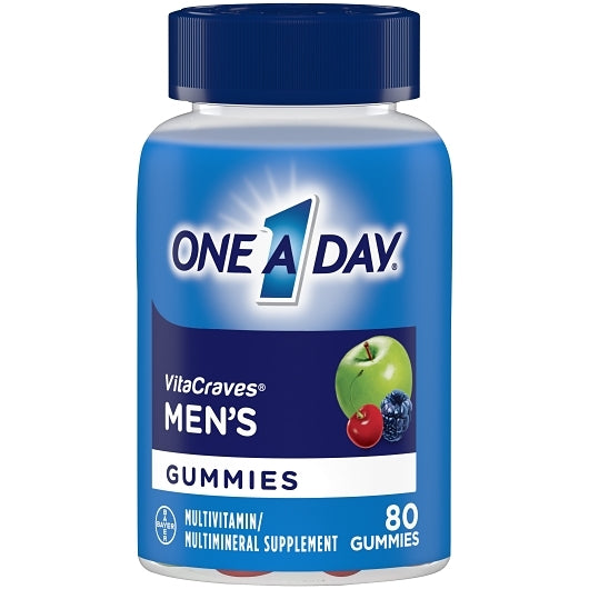 One-A-Day Men's Vitacraves Gummies, 80 Piece — 24 Per Case