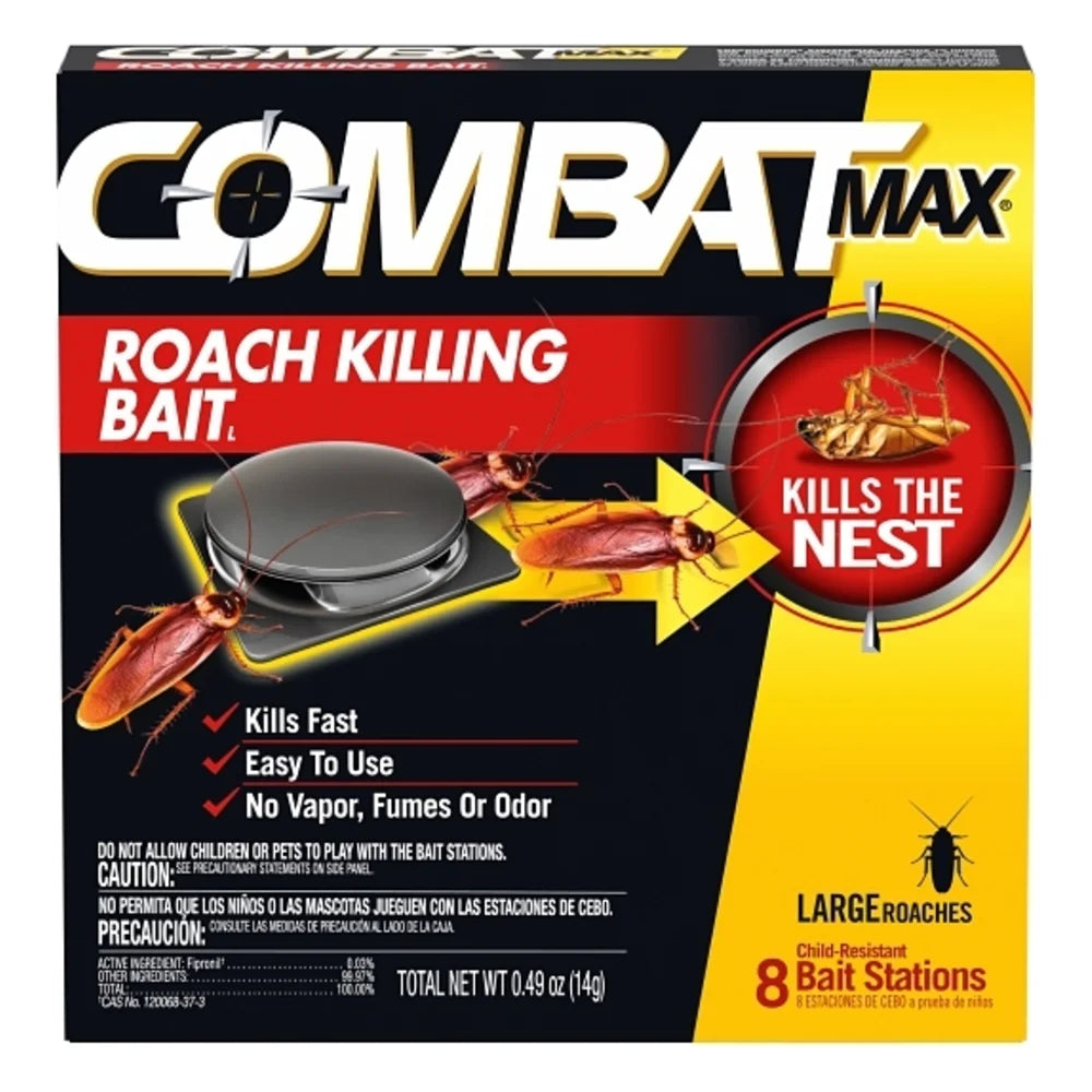 Combat Source Kill Max Large Roach Bait, 8 Count — 12 Per Case
