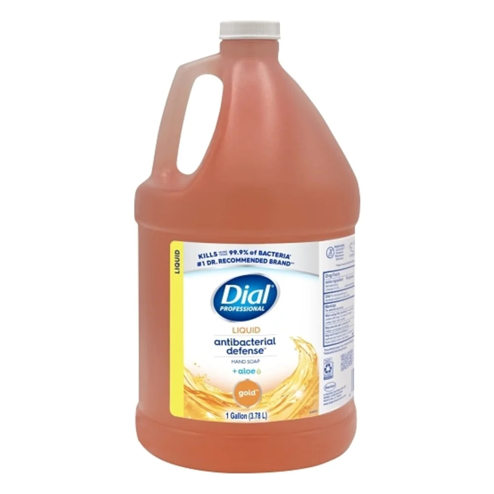 Dial Gold Antimicrobial Liquid Hand Soap, 128 Fluid Ounce — 4 Per Case