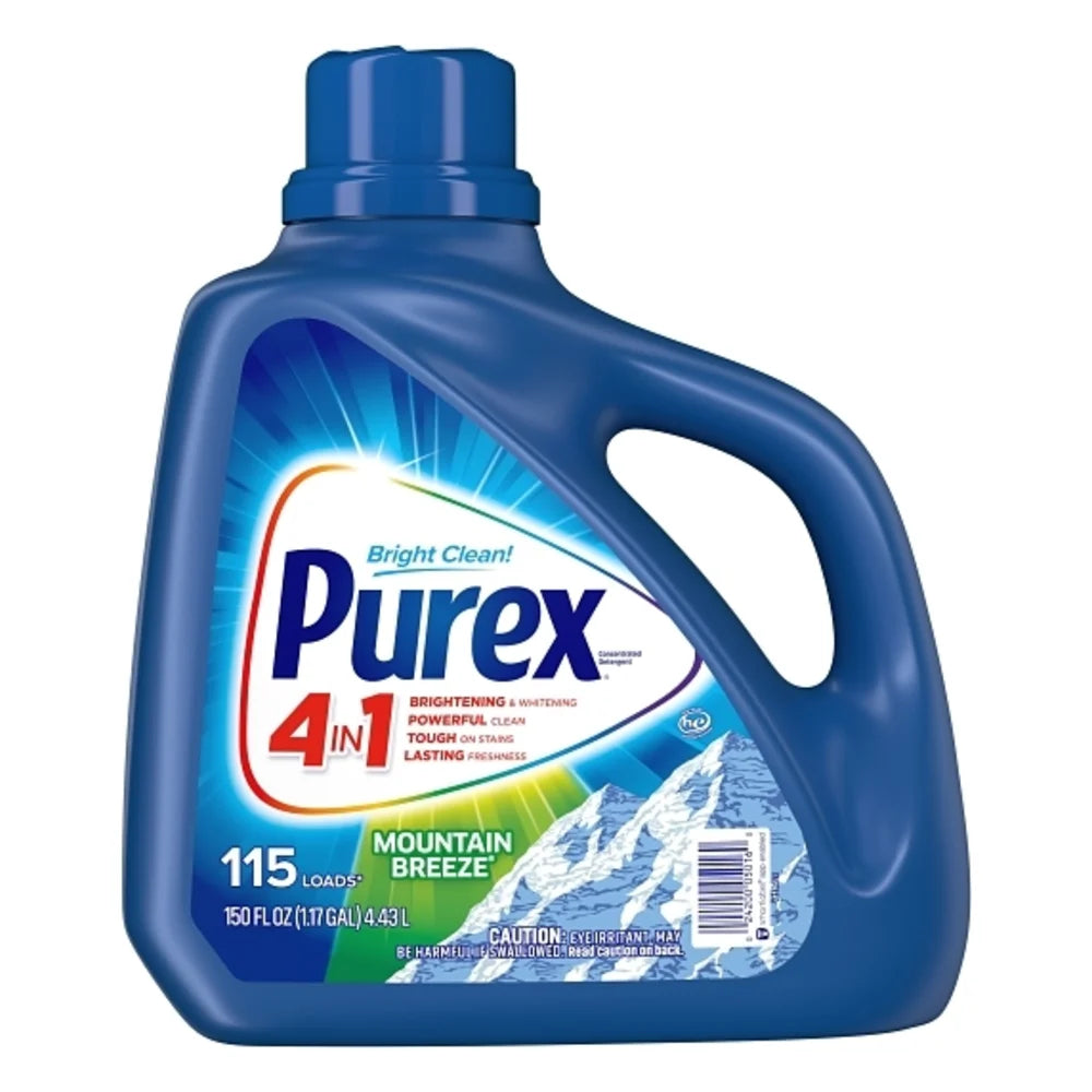 Purex Liquid Detergent Mountain Breeze, 150 Fluid Ounce — 4 Per Case