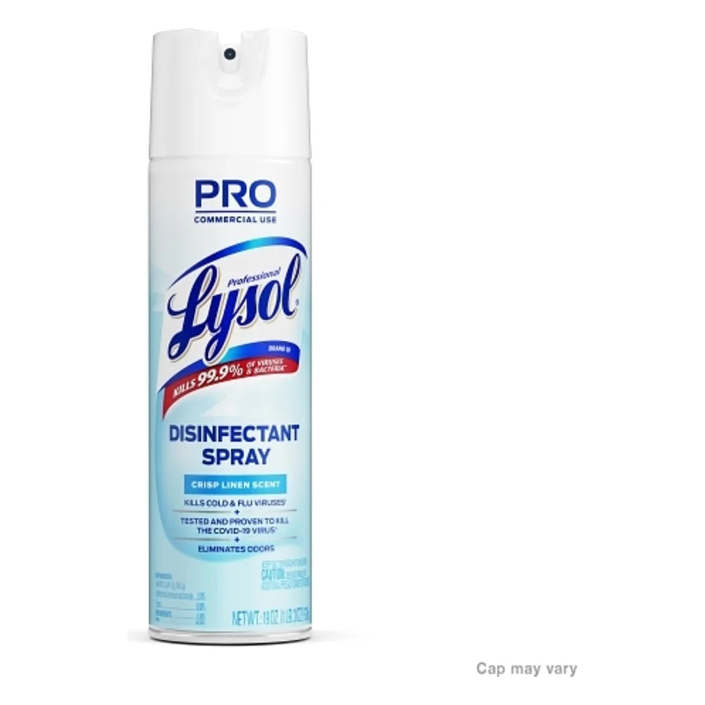 Lysol Disinfectant Spray Crisp Linen, 19 Ounce — 12 Per Case