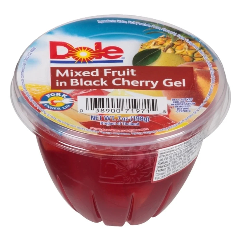 Dole Mixed Fruit In Black Cherry Gel, 7 Ounce — 12 Per Case
