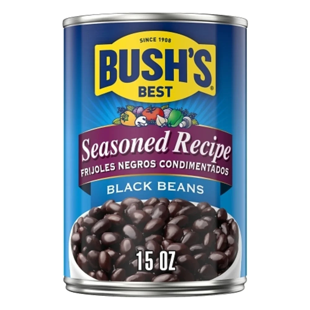 Bush's Best Seasoned Black Beans, 15 Ounce — 12 Per Case