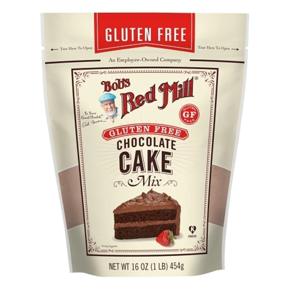 Bob's Red Mill Gluten Free Chocolate Flavored Cake Mix, 16 Ounce — 4 Per Case