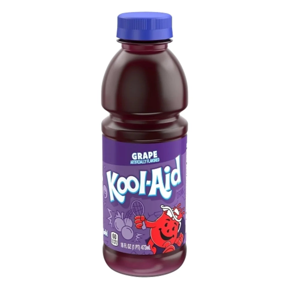 Kool-Aid Ready To Drink Grape Beverage, 473 Milliliter — 12 Per Case