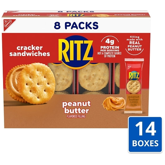 Ritz Peanut Butter Cracker Sandwiches, 1.38 Ounce — 112 Per Case