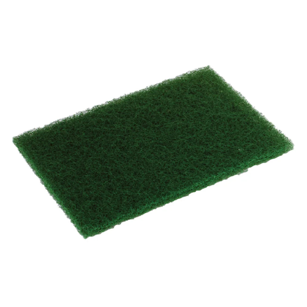 Disco Heady Duty Dark Green Scouring Pad, 6 Inch X 9 Inch, 10 Count — 60 Per Case