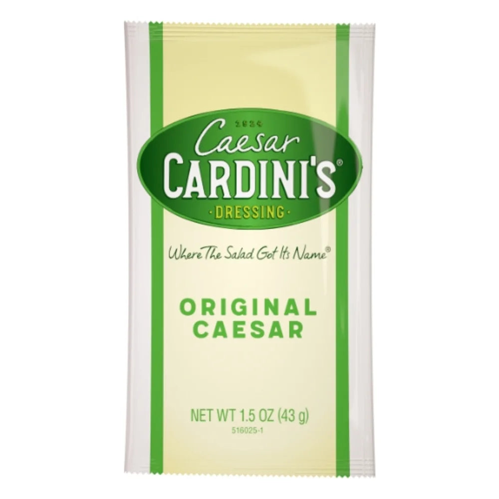 Cardini's Caesar Dressing Single Serve Packets, 1.5 Fluid Ounce — 60 Per Case