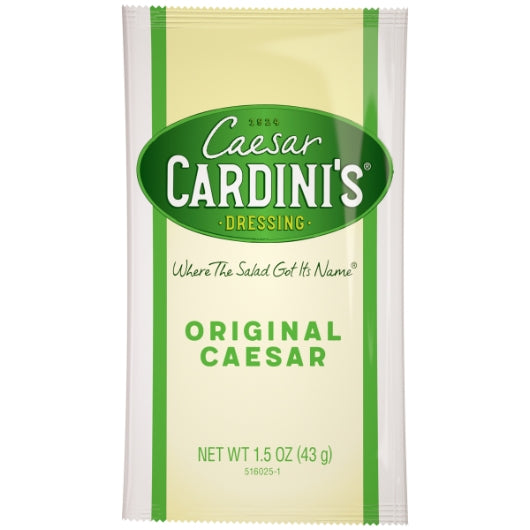 Cardini's Caesar Dressing Single Serve Packets, 1.5 Fluid Ounce — 60 Per Case