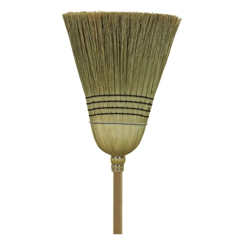 O-Cedar Commercial Warehouse Corn Deluxe Wood Handle Broom — 6 Per Case