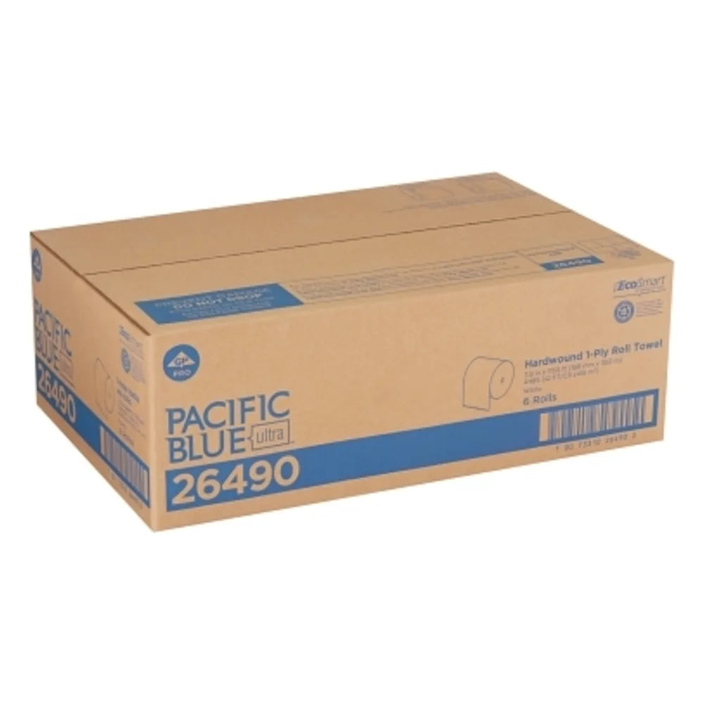 Pacific Blue Towel Mechanical Hardwound Roll, 1 Count — 6 Per Case