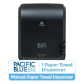 Pacific Blue Ultra 8 High-Capacity Mechanical Touchless Paper Towel Dispenser Black, 1 Count — 1 Per Case