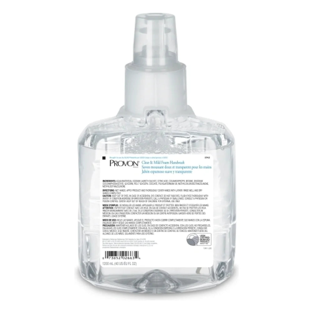Provon Clear & Mild Foam Handwash 2-1200 Milliliter, 1 Count — 2 Per Case