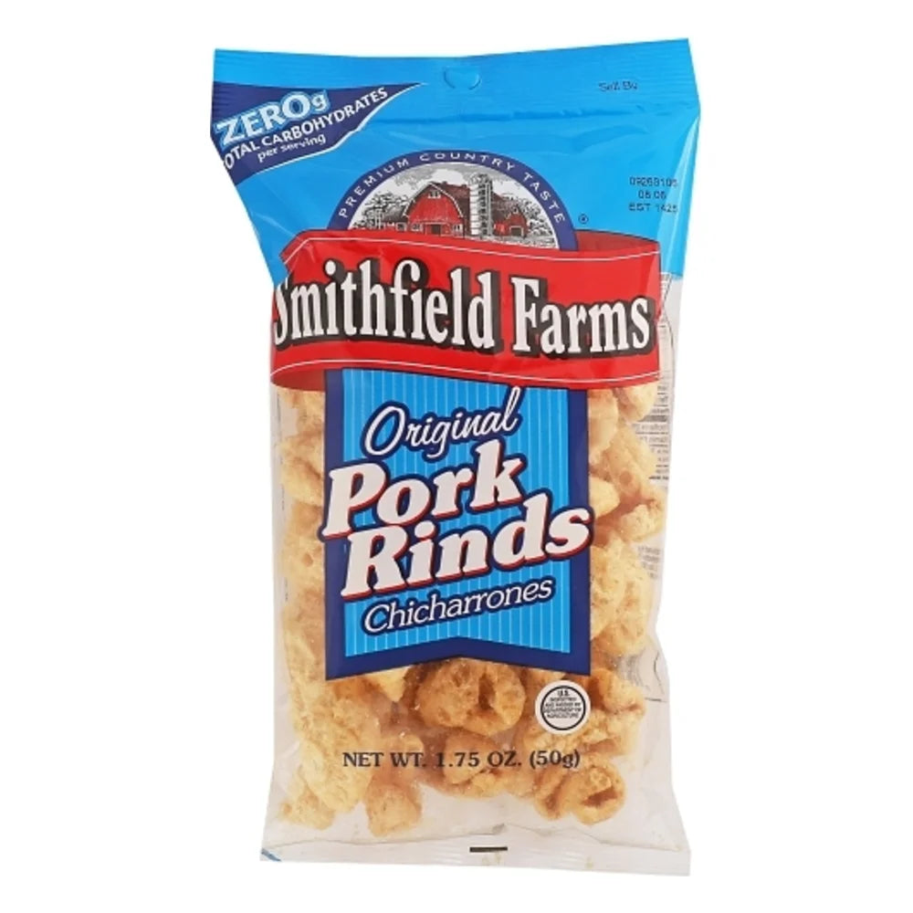 Smithfield Farms Original Pork Rinds, 1.75 Ounce — 12 Per Case