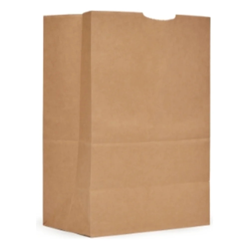 AJM 75# Narrow Base Kraft Bag, 400 Count — 1 Per Case