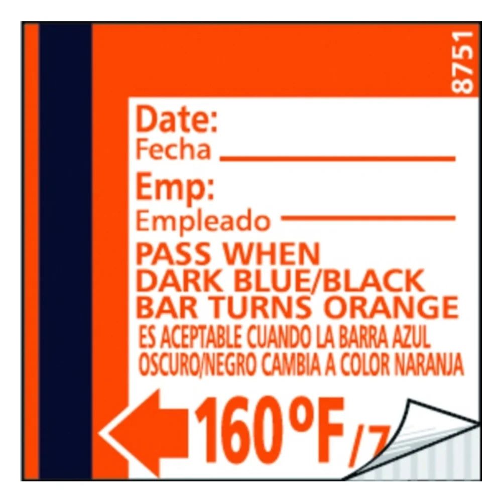 Taylor Temperature Test Strip Dishwasher, 24 Count — 12 Per Case