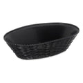 Carlisle Foodservice Basket Weavewear Oval Black, 9 Inch — 12 Per Case