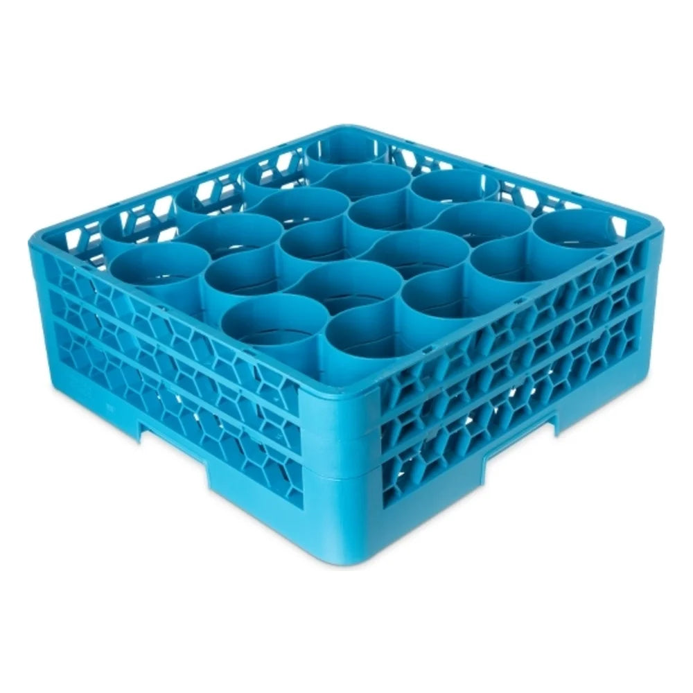 Carlisle Foodservice 20 Compartment Rack With 2 Extenders Carlisle Blue — 3 Per Case