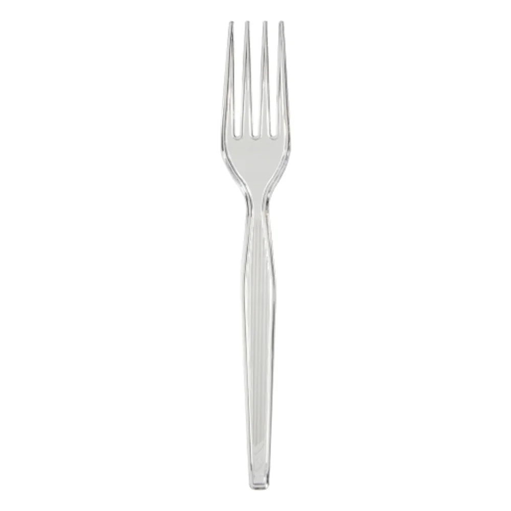 Dixie Heavy Weight Polystyrene Crystal Fork, 1000 Count — 1 Per Case