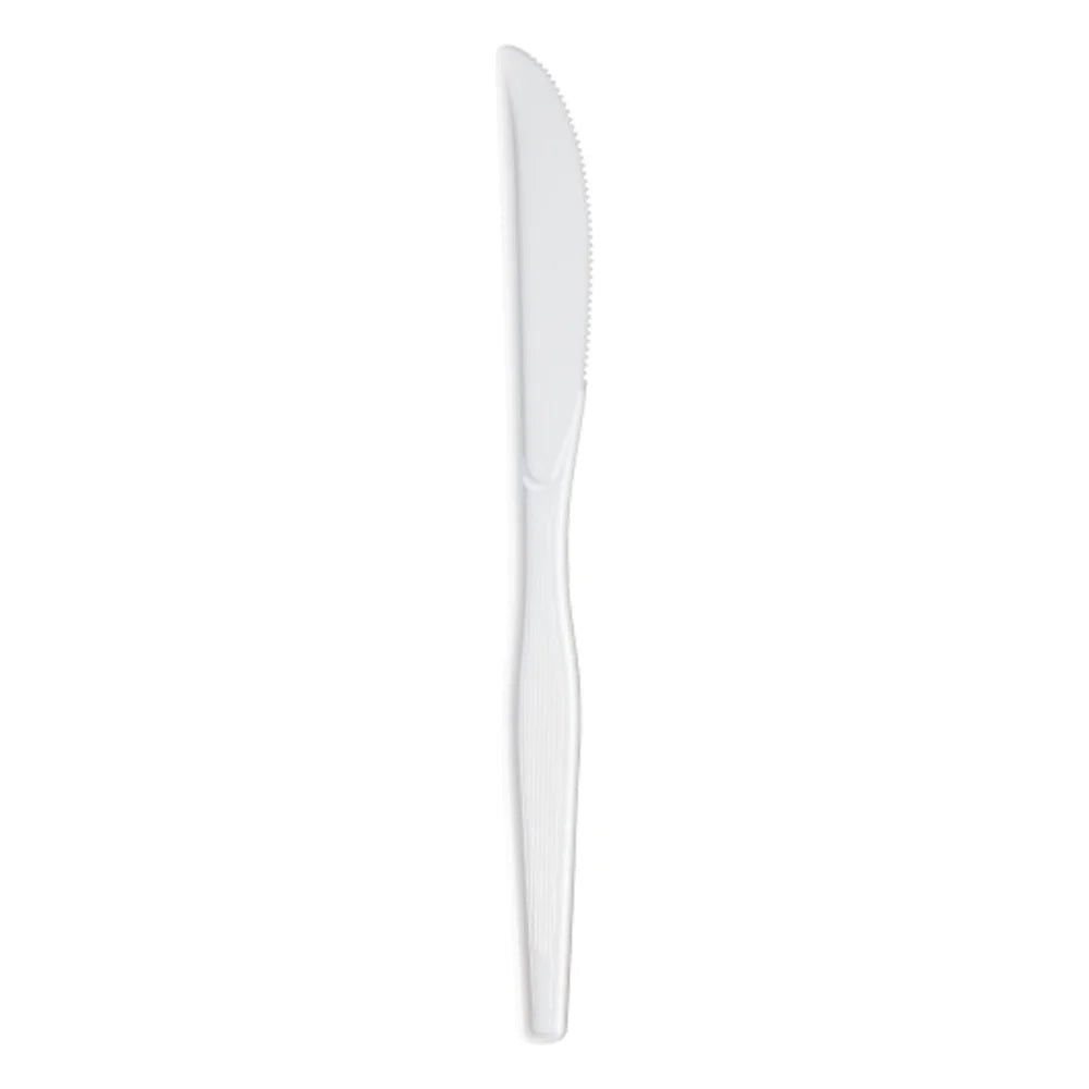 Dixie Heavy Weight Polystyrene White Knife, 1000 Count — 112 Per Case
