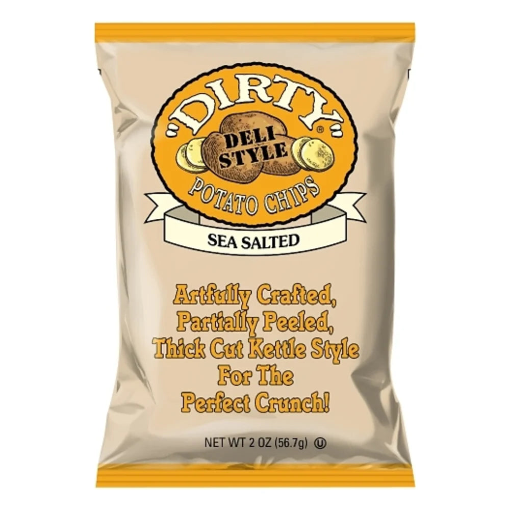 Dirty Sea Salt Potato Chips, 2 Ounce — 25 Per Case