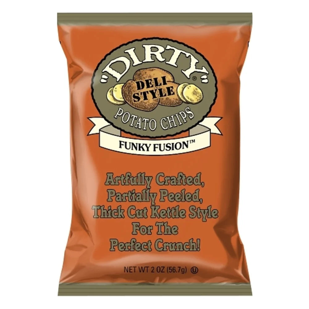 Dirty Funky Fusion Potato Chips, 2 Ounce — 25 Per Case