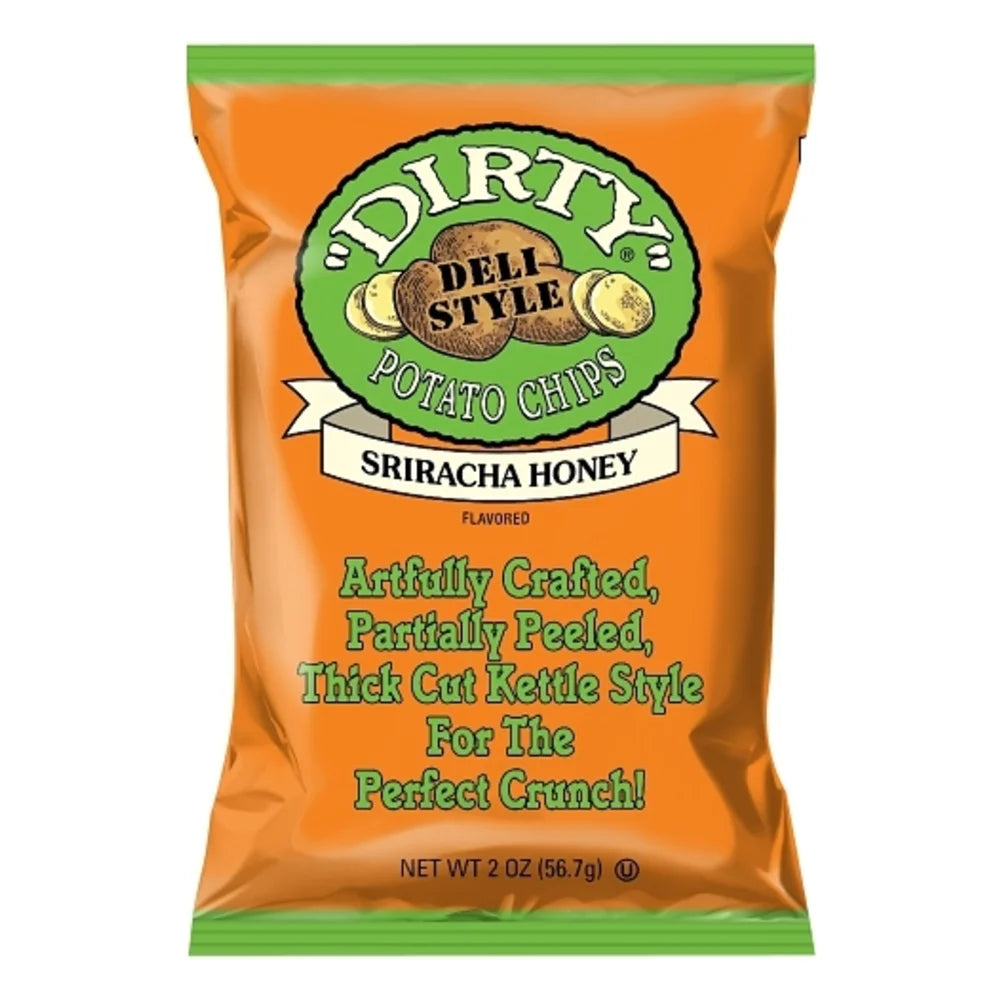 Dirty Sriracha Honey Potato Chips, 2 Ounce — 25 Per Case