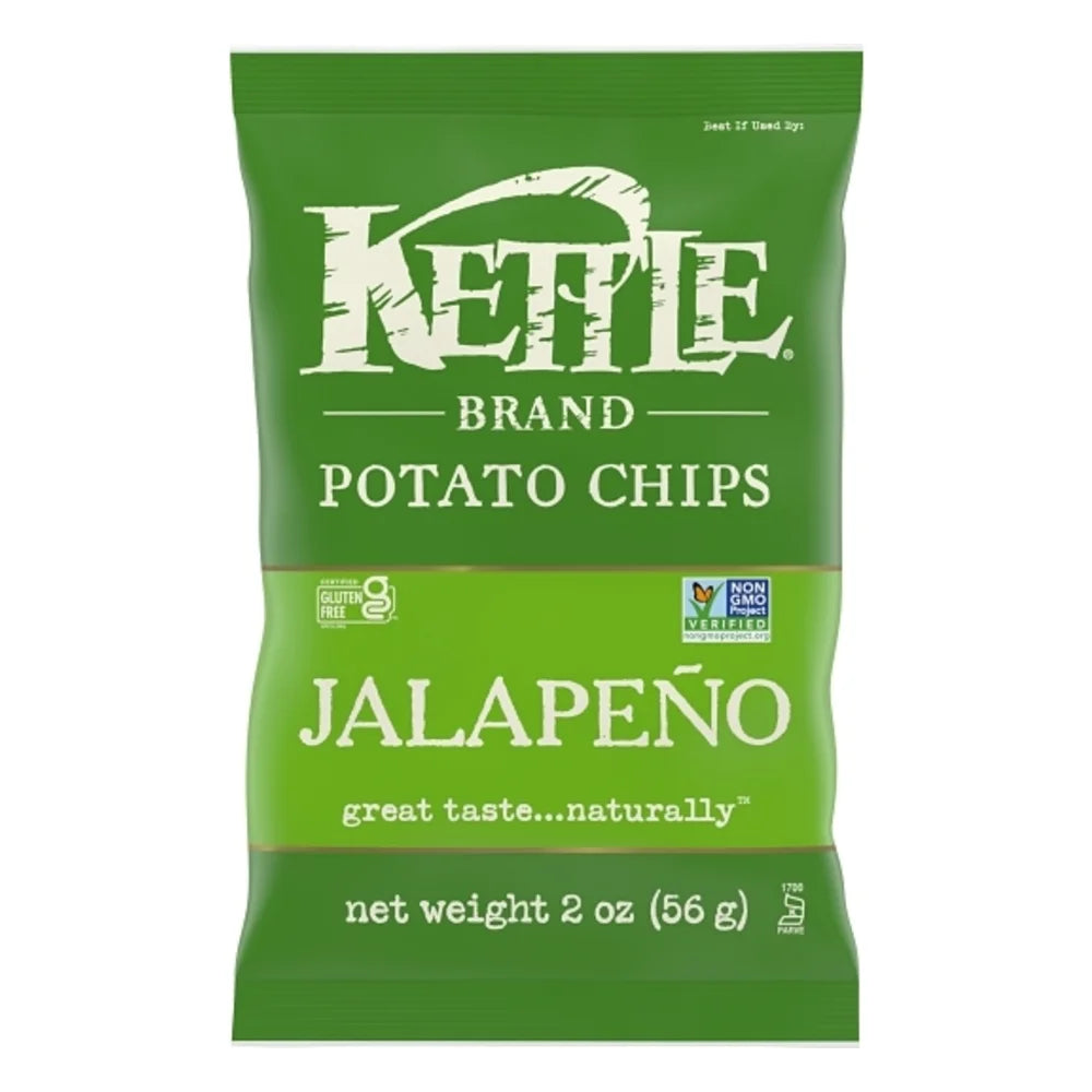 Kettle Foods Potato Chip Jalapeno, 2 Ounce — 24 Per Case