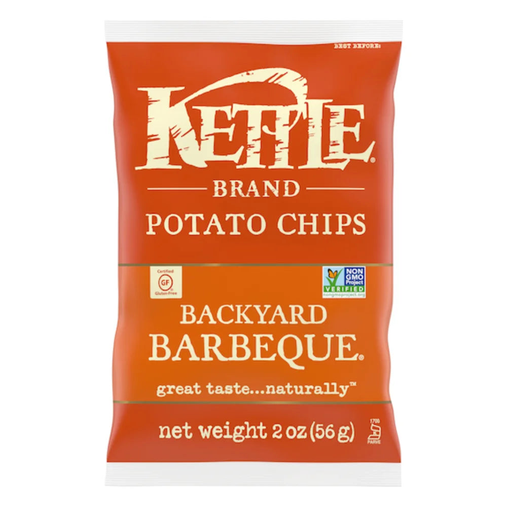 Kettle Foods Backyard Bbq Potato Chips, 2 Ounce — 6 Per Case