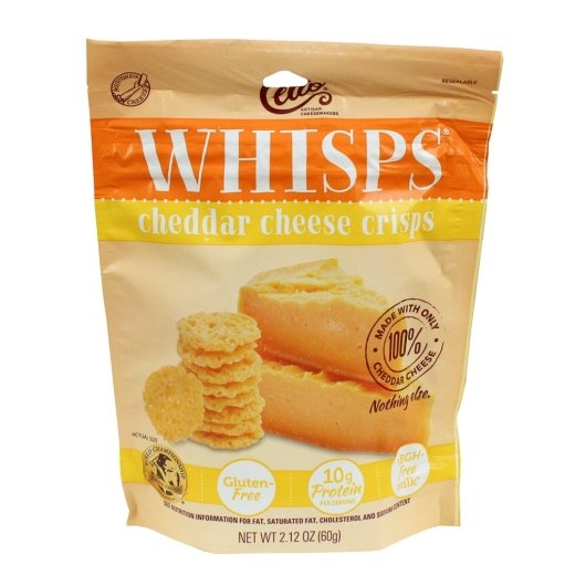 Whisps Cheddar Cheese Crisps, 2.12 Ounce — 12 Per Case