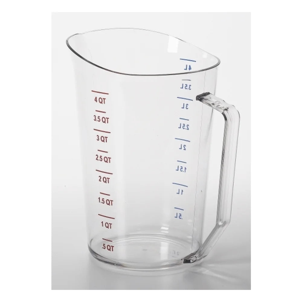 Cambro Plastic 4 Quart Clear Measuring Cup, 1 Each — 1 Per Case