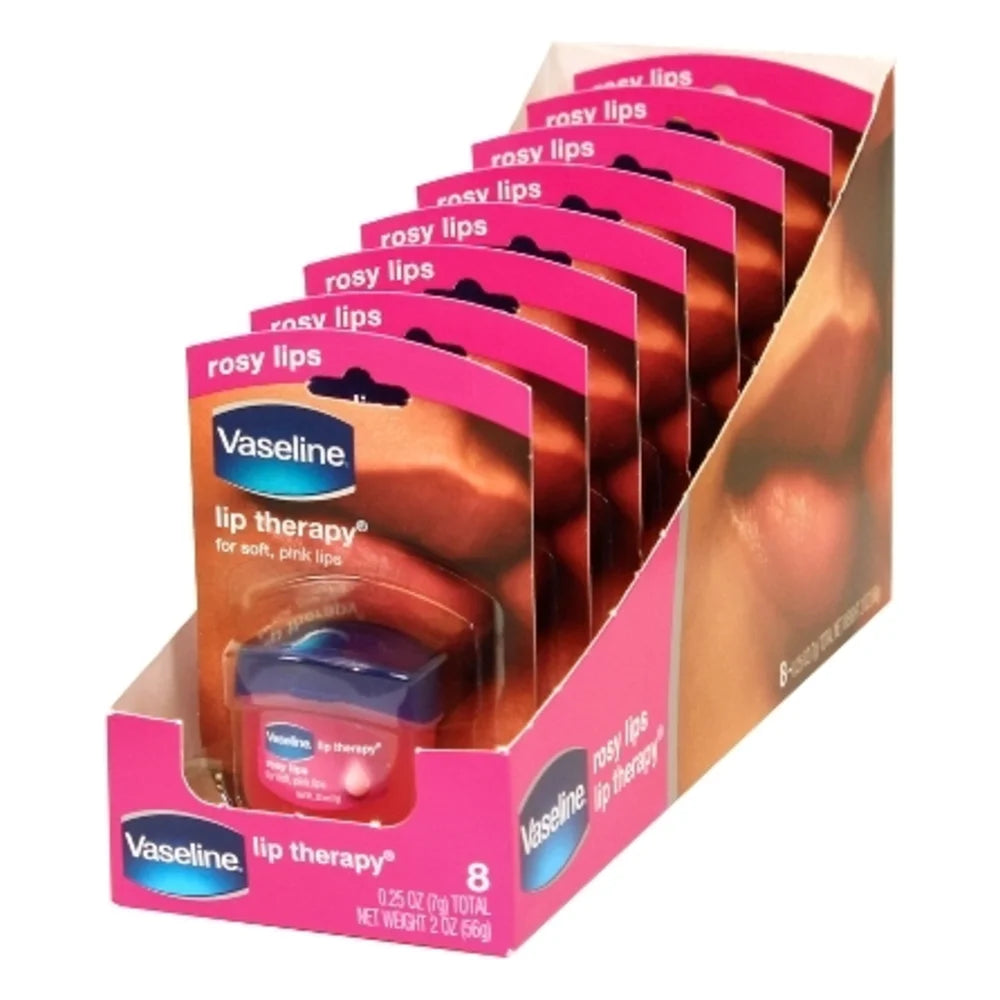 Vaseline Lip Therapy Rosy Lips, 0.25 Ounce — 32 Per Case
