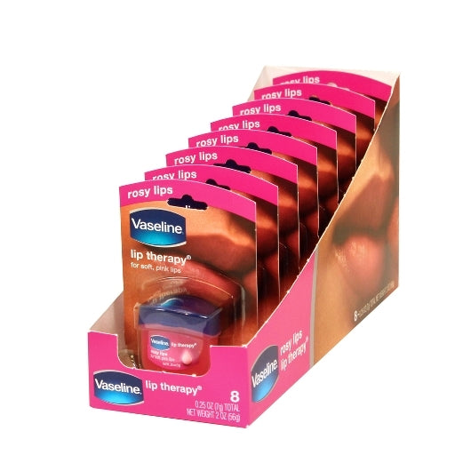 Vaseline Lip Therapy Rosy Lips, 0.25 Ounce — 32 Per Case