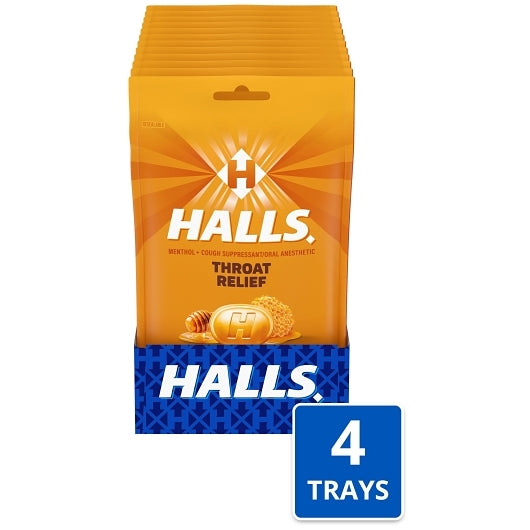 Halls Honey Cough Drops, 30 Count — 48 Per Case