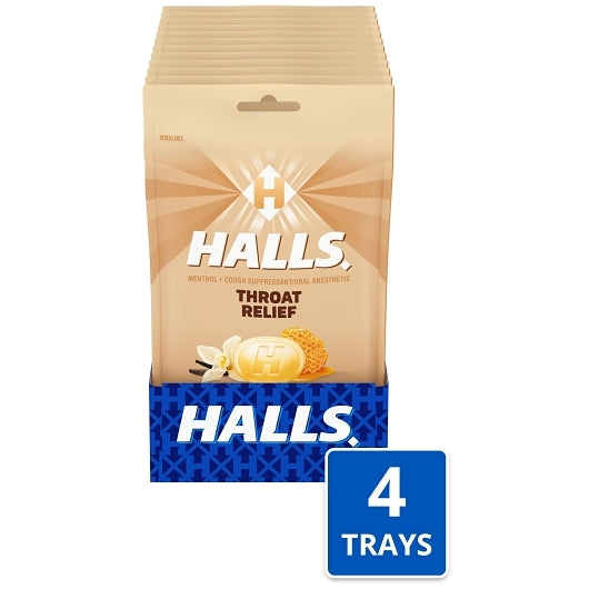 Halls Honey Cough Drops, 30 Count — 48 Per Case