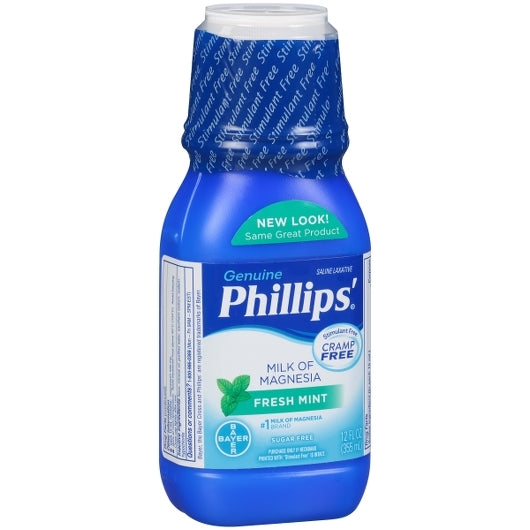 Phillips' Milk Of Magnesia Mint, 12 Fluid Ounce — 12 Per Case