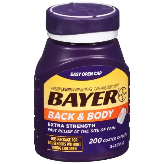 Bayer Extra Strength Back & Body Pain Reliever — 24 Per Case