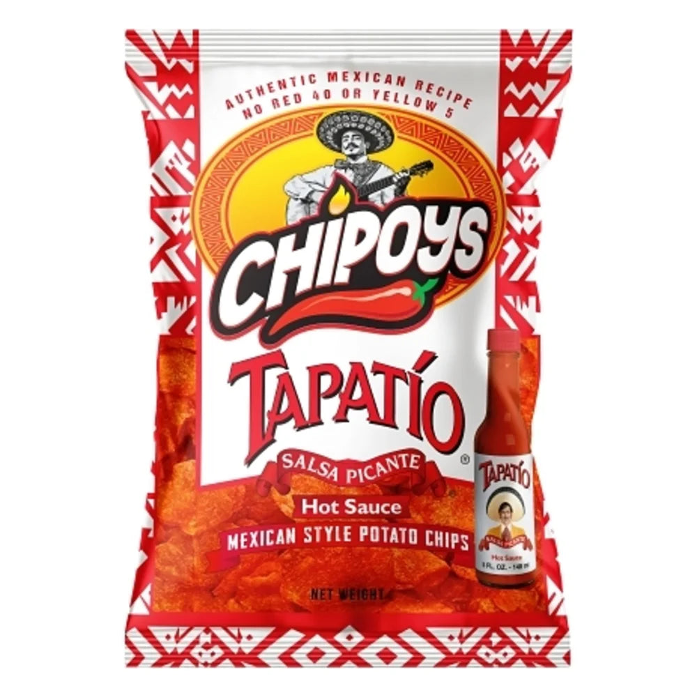 Chipoys Tapatio Potato Chip, 2.5 Ounce — 10 Per Case