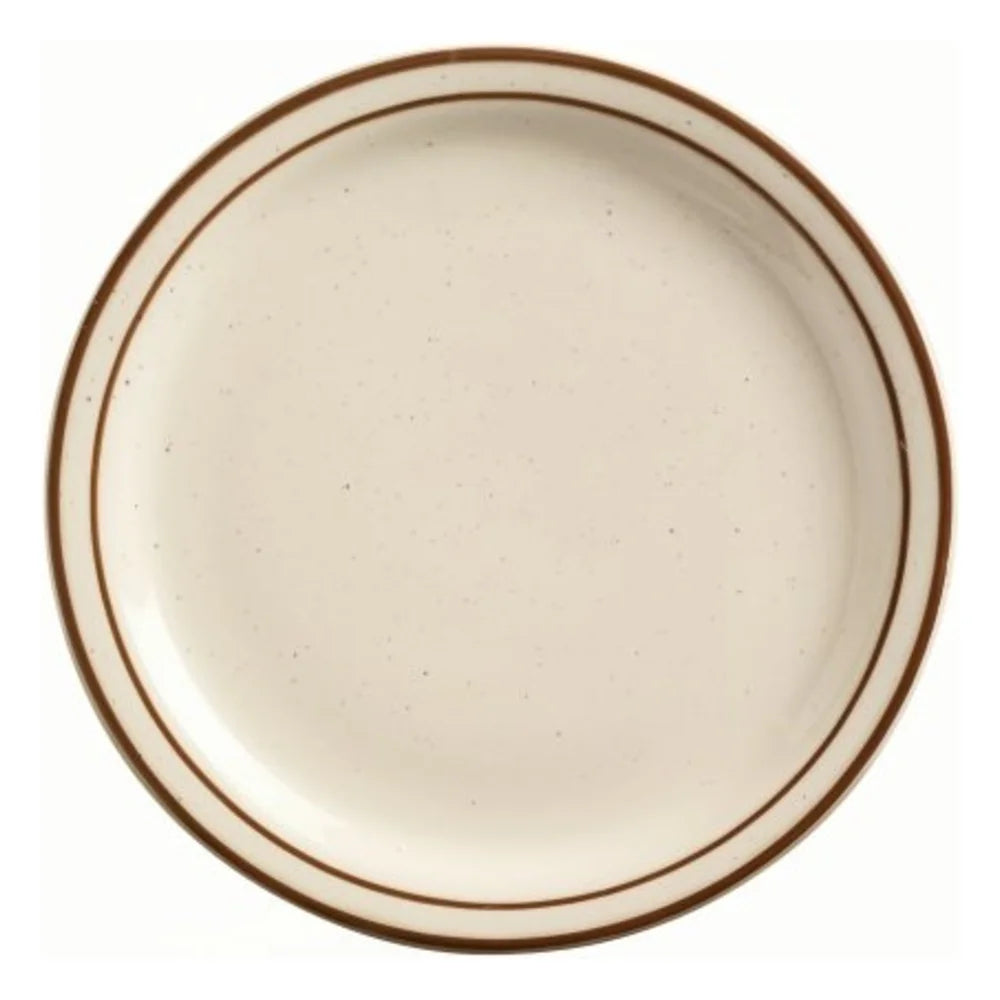 Libbey Desert Sand Narrow Rim Plate 7.25" - Cream White — 36 Per Case