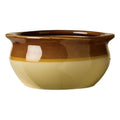 Libbey Bedrock Ovenware 12 Oz Onion Soup Crock 5 1/8" - Caramel/Beige, 24 Each — 24 Per Case