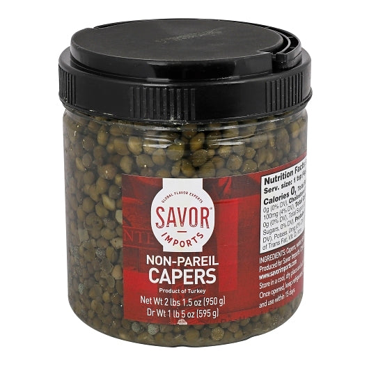 Savor Non Pareils Capers Jar, 32 Ounce — 6 Per Case