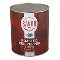Savor Roasted Red Pepper Strips, 10 Can — 6 Per Case