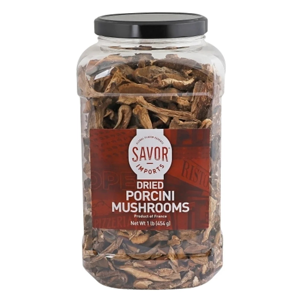 Savor Dried Porcini Mushrooms, 1 Pound — 6 Per Case