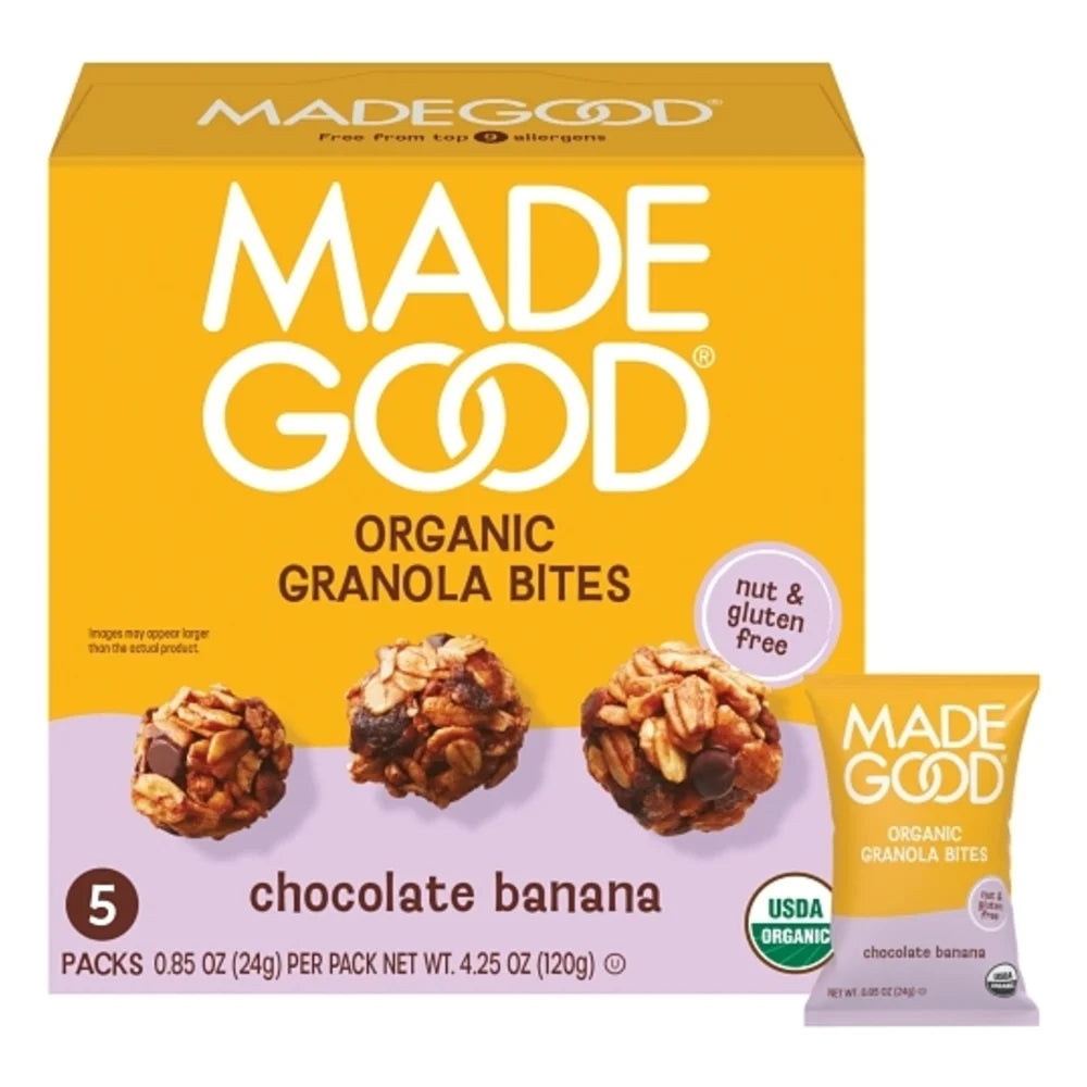 MadeGood Chocolate Banana Granola Minis, 4.25 Ounce — 6 Per Case