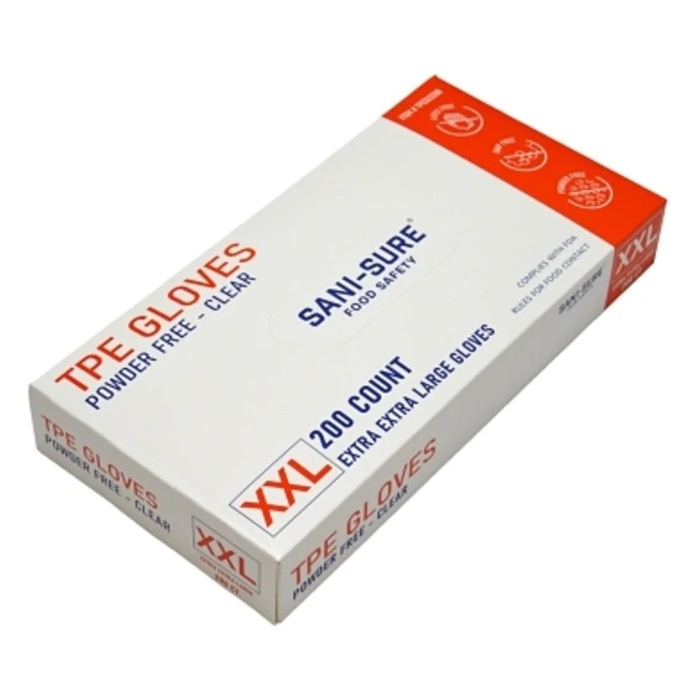 Sani-Sure Thermoplastic Elastomer Hybrid XX-Large Glove — 3200 Per Case
