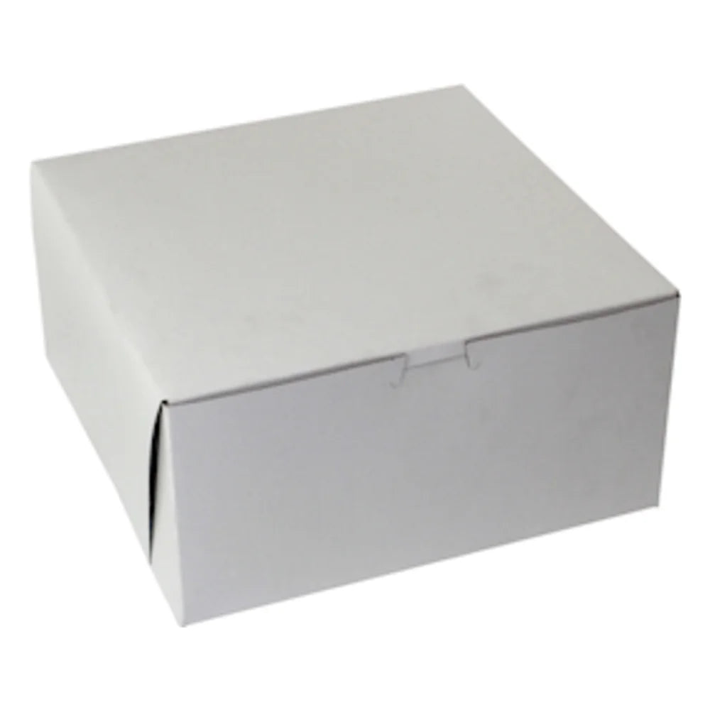 Boxit 10 Inch X 10 Inch X 5 Inch White Lock Corner Bakery Box — 100 Per Case