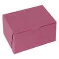 Boxit 7 Inch X 7 Inch X 4 Inch Strawberry Pink 1 Piece Cornerlock Bakery Box — 200 Per Case