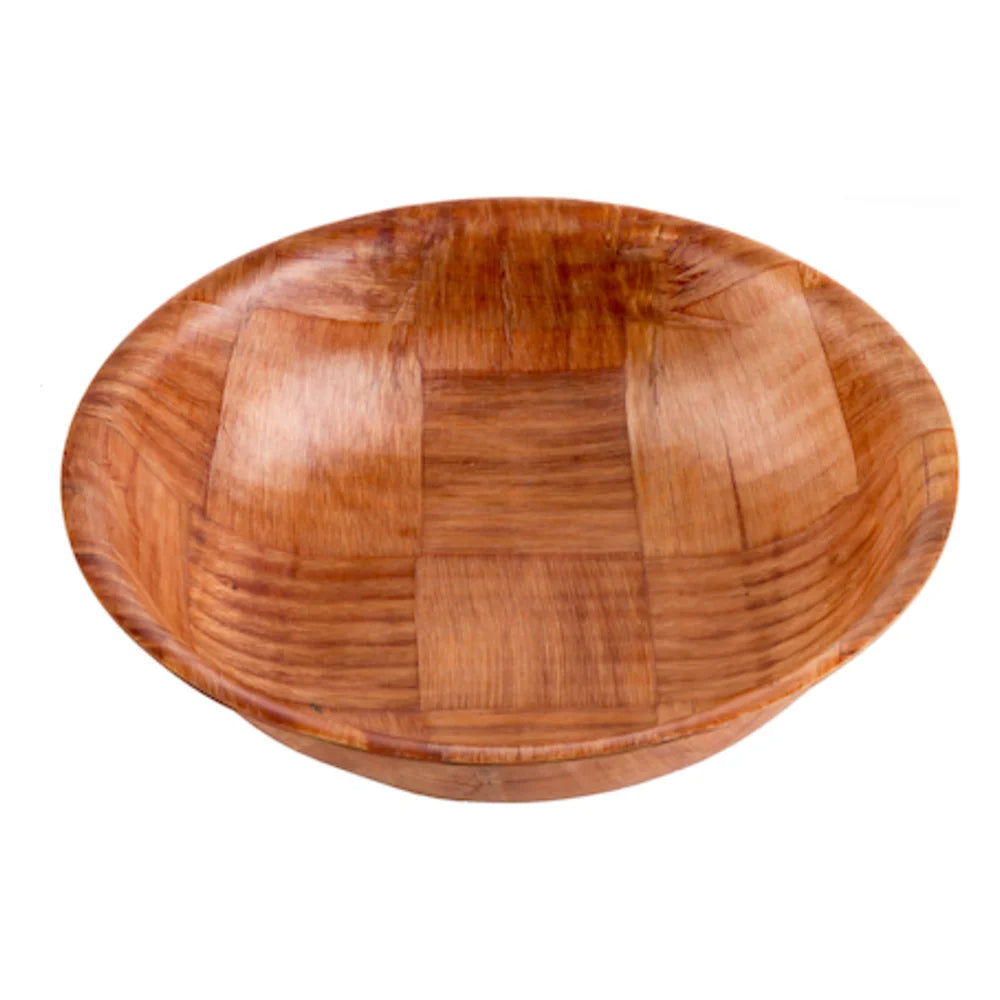 Tablecraft 8 Inch Wovenwood Mahogany Bowl — 12 Per Case
