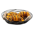 Tablecraft 9 Inch X 6 Inch X 2.25 Inch Black Metal Oval Basket — 6 Per Case